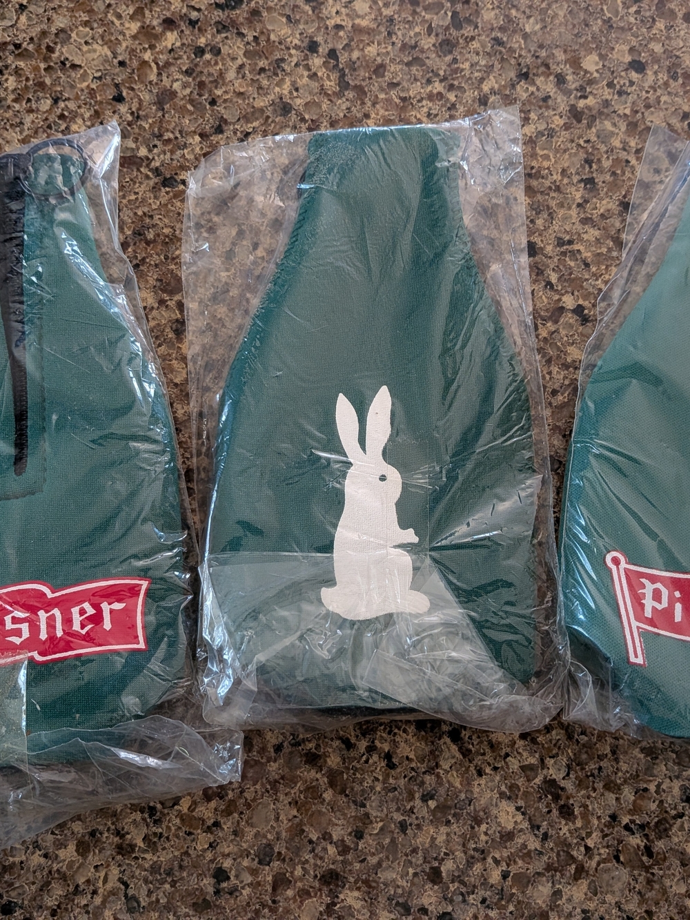 3 NEW Pilsner Zip Up Bottle Covers